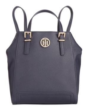 Tommy Hilfiger Honey Saffiano Backpack Tote