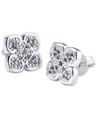 Le Fleur Sterling Silver Earring With White Topaz