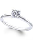 Diamond Solitaire Engagement Ring In 14k White Gold (1/2 Ct. T.w.)