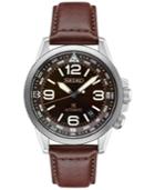 Seiko Men's Prospex Automatic Brown Leather Strap Watch 42mm Srpa95