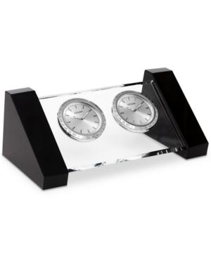 Citizen Workplace Crystal & Silver-tone Metal Dual Time Clocks