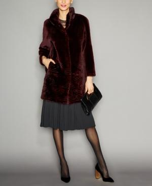 The Fur Vault Sheared Beaver Fur Coat