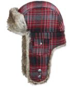 Woolrich Plaid Arctic Trapper Hat With Faux-fur Earflaps