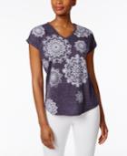 Style & Co Petite Medallion Graphic T-shirt, Only At Macy's
