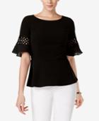 Charter Club Lace-trim Top, Created For Macy's