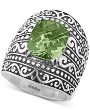 Effy Green Amethyst Scrollwork Statement Ring (5-3/8 Ct. T.w.) In Sterling Silver
