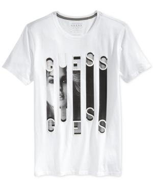 Guess Cascading Text And Graphic T-shirt
