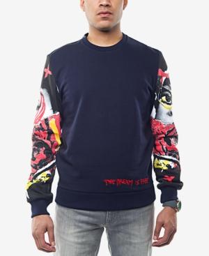 Sean John Men's Printed-sleeve Sweatshirt