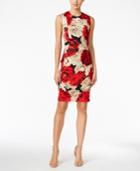 Calvin Klein Floral-print Scuba Sheath Dress, Regular & Petite Sizes