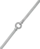 Diamond Bracelet, Sterling Silver Diamond Mesh Circle Bracelet (1/5 Ct. T.w.)