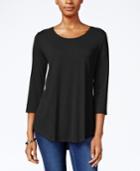 Jm Collection Scoop-neck Top, Created For Macy's