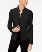 Calvin Klein Stand-collar Zip-pocket Blazer