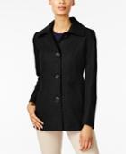 London Fog Petite Wool-blend Peacoat