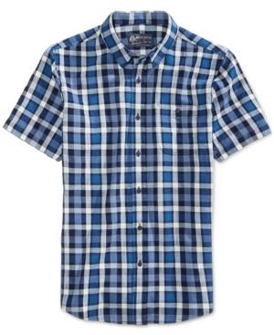 American Rag Men's Sanders Plaid Cotton Shirt, Only At Macy's