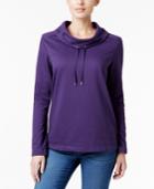 Karen Scott Funnel-neck Top, Only At Macy's