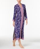 Oscar De La Renta Printed Blocked Knit Caftan