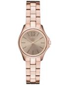 Dkny Women's Casual Case Rose Gold-tone Stainless Steel Bracelet Watch 30mm Ny2524