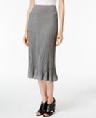 Dkny Pleated A-line Midi Skirt