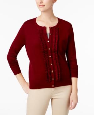 Charter Club Ruffled Cardigan, Created For Macy's