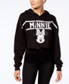 Disney Juniors' Minnie Mouse Cropped Graphic Hoodie