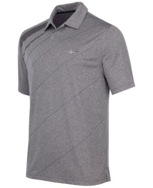 Greg Norman For Tasso Elba Men's Diagonal Stripe Golf Polo