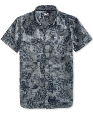 Superdry Men's Ghost Floral-print Cotton Shirt