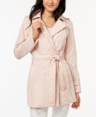 Celebrity Pink Juniors' Hooded Double-breasted Trench Coat