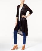 Style & Co High-low Duster Cardigan, Only At Macy's