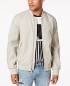 Guess Men's Suede Bomber Jacket