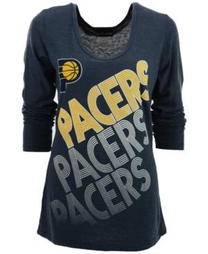 5th & Ocean Women's Long-sleeve Indiana Pacers Scoop-neck T-shirt
