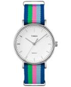 Timex Women's Weekender Fairfield Multi-color Nylon Strap Watch 46mm Tw2p91700jt