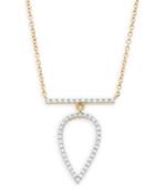 Diamond Pear Pendant Necklace In 14k Gold (1/7 Ct. T.w.)