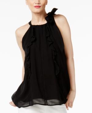 Cr By Cynthia Rowley Ruffled Halter Top, Created For Macy's