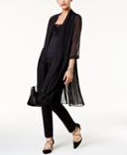Alfani Pleated Chiffon Topper Jacket, Created For Macy's