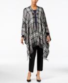 Charter Club Classic Plaid Poncho, Only At Macy's