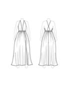 Customize: Add Skirt Slit - Fame And Partners V-neck Dress With Slit