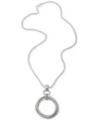 Giani Bernini Intertwined Circle 20 Pendant Necklace In Sterling Silver, Created For Macy's