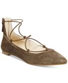 Inc International Concepts Women's Zachh Lace-up Flats, Only At Macy's Women's Shoes