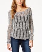 Jessica Simpson Open-knit Pullover Sweater