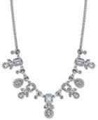 Givenchy Silver-tone Multi-crystal And Pave Collar Necklace