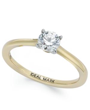 Idealmark Certified Diamond Solitaire Engagement Ring In 18k Gold (1/2 Ct. T.w.)