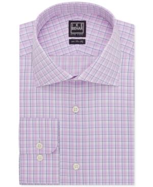 Ike Behar Forest Berry Plaid Dress Shirt