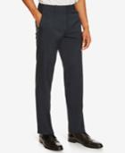 Kenneth Cole Reaction Men's Flat-front Neat Indigo Dress Pants