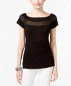 Inc International Concepts Plus Size Illusion Top, Created For Macy's
