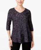 Ny Collection Petite V-neck Sweater
