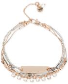 Kenneth Cole Tri-tone Crystal Beaded Bracelet