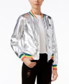 Ban. Do Metallic Bomber Jacket