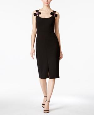 Betsy & Adam Embellished Sheath Dress