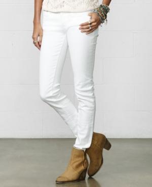 Denim & Supply Ralph Lauren Skinny Jeans, White Wash
