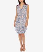 Lucky Brand Printed Tassel-tie A-line Dress